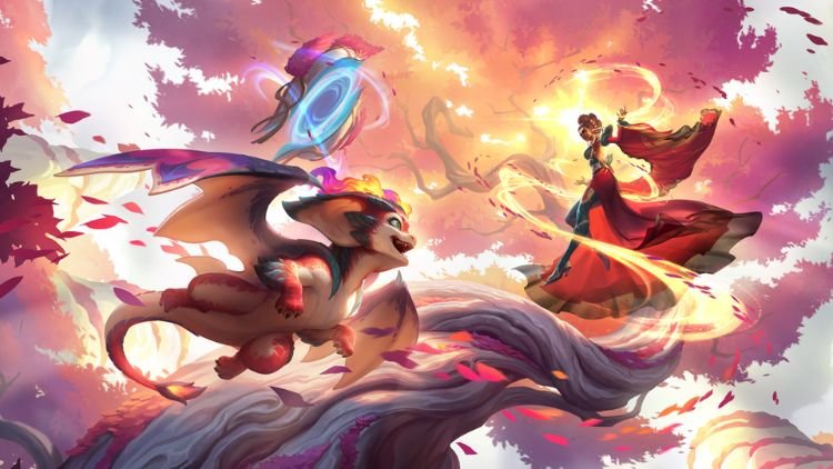 Personagens Mel e Smolder em nova atualização de League of Legends: Wild Rift
