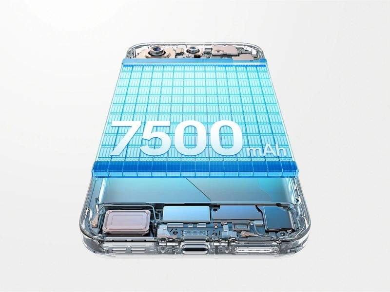 Bateria de 7500mAh mais de 80% da capacidade original mesmo após cinco anos de uso normal | Crédito: Divulgação