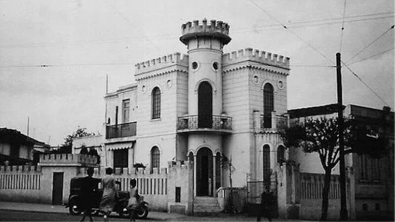 Castelinho da Rua Apa antigamente