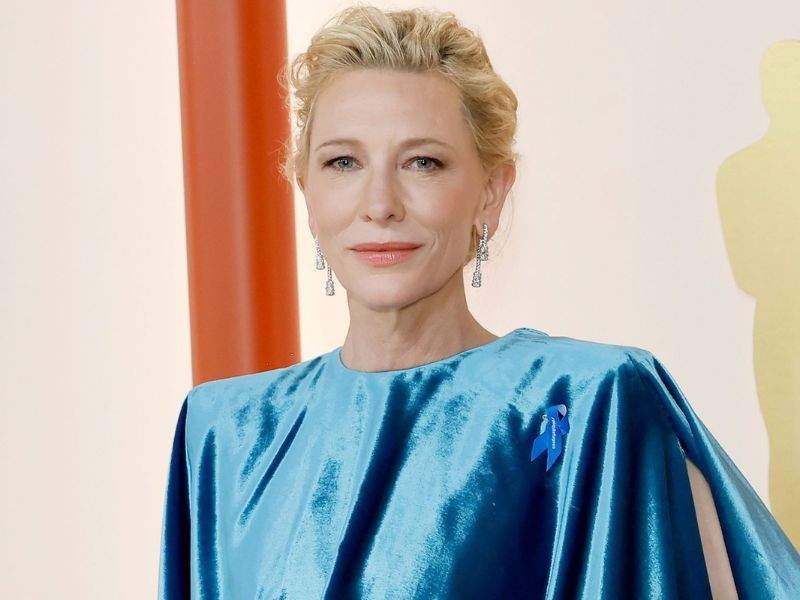 Cate Blanchett é reconhecida como uma diva sustentável por seus looks em tapetes vermelhos | Crédito: Reprodução
