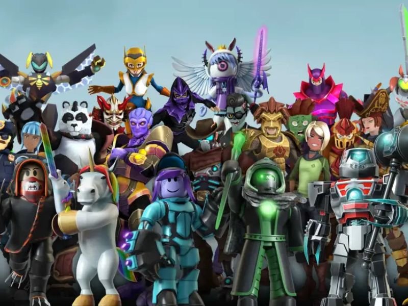 Personagens variados do universo Roblox
