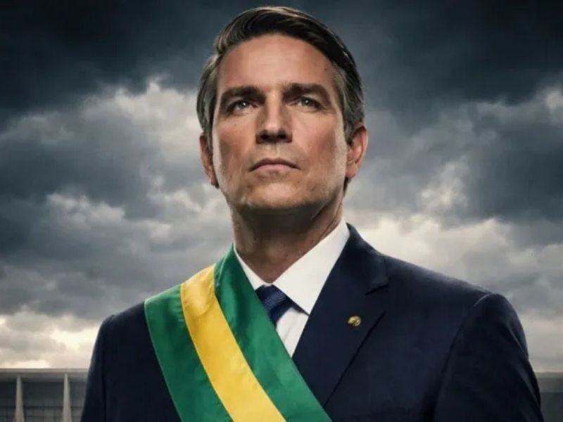 Jim Caviezel caracterizado como Jair Bolsonaro para Dark Horse | Crédito: Reprodução