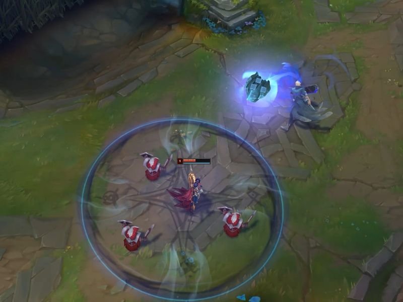 Gameplay da habilidade R de Locke em League of Legends. Crédito da imagem: Cortesia da Riot Games