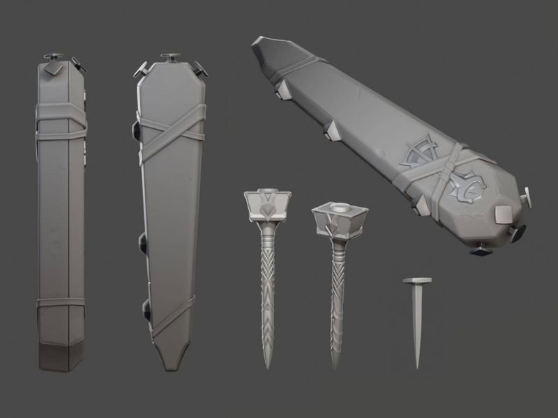 Imagem dos Pregos, armas de Locke em League of Legends. Crédito da imagem: Cortesia da Riot Games