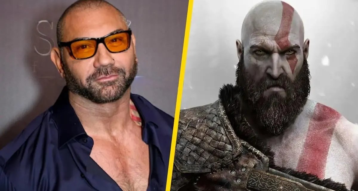 Kratos ganha novo rosto: Dave Bautista estrelará série live-action de God of War
