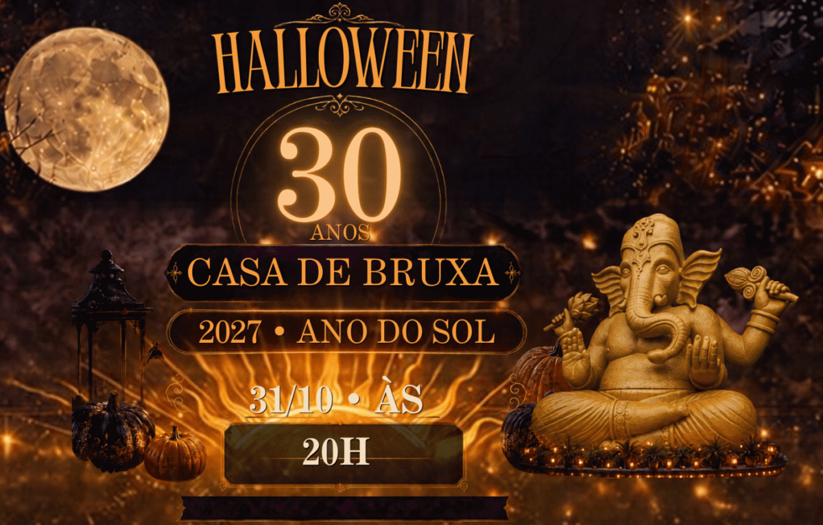 Halloween 30 Anos Casa de Bruxa