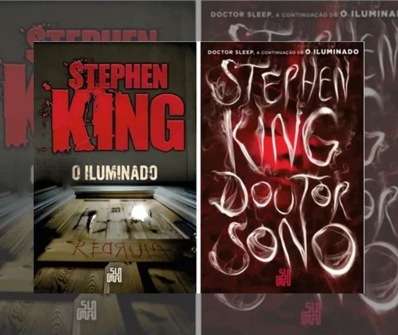 Capa dos livros O Iluminado e Doutor sono de Stephen King